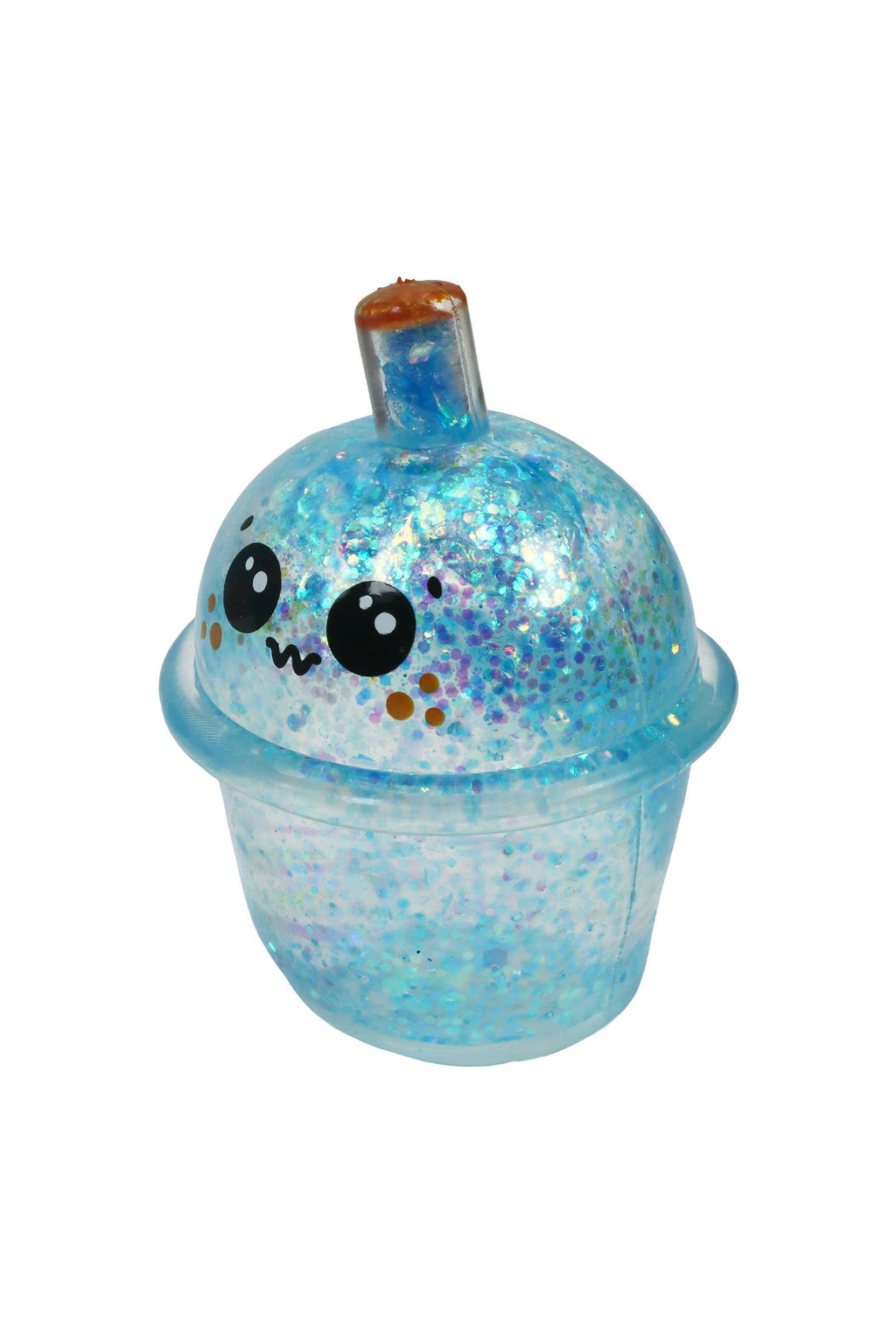 Cute Boba Glittery Maltose Thick Putty Filled Squishy Bag
