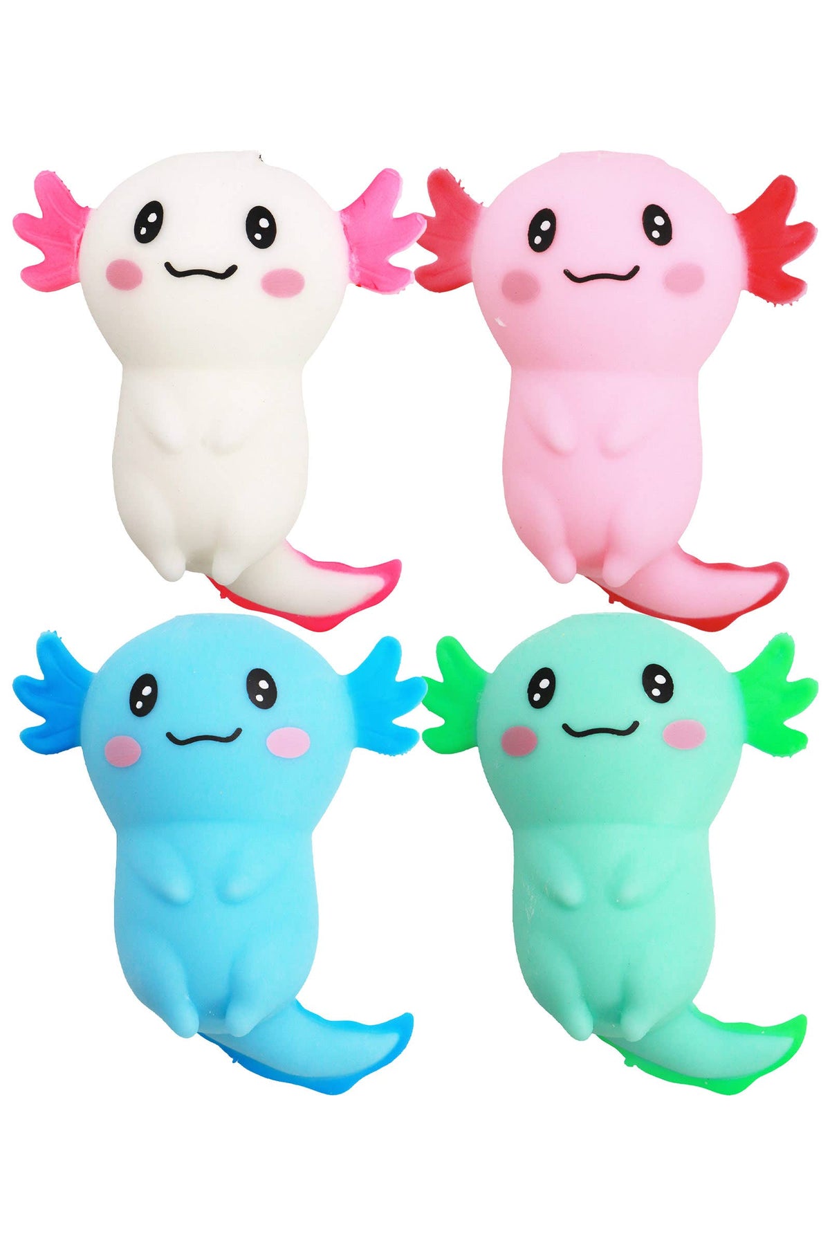 Cute Axolotl Fluffy Slime Filled Squishy