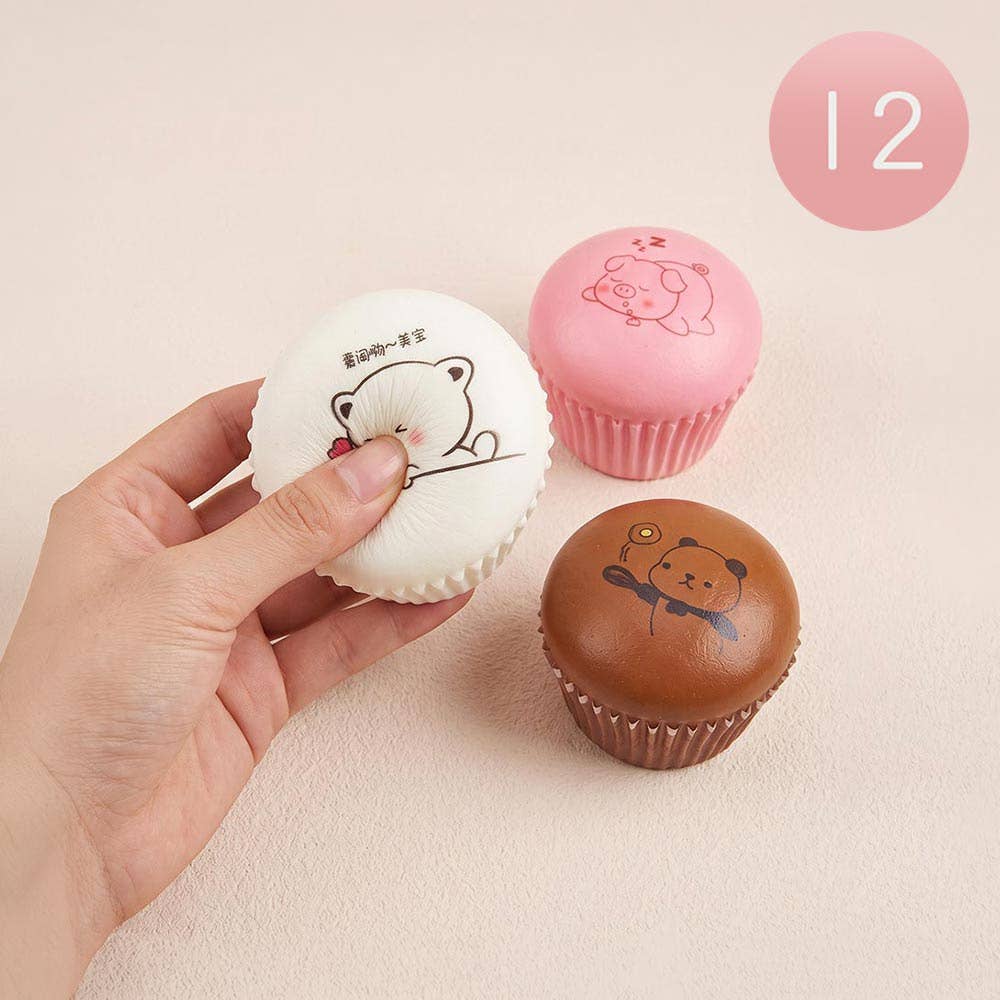 Character Cupcake Squeeze Squishy