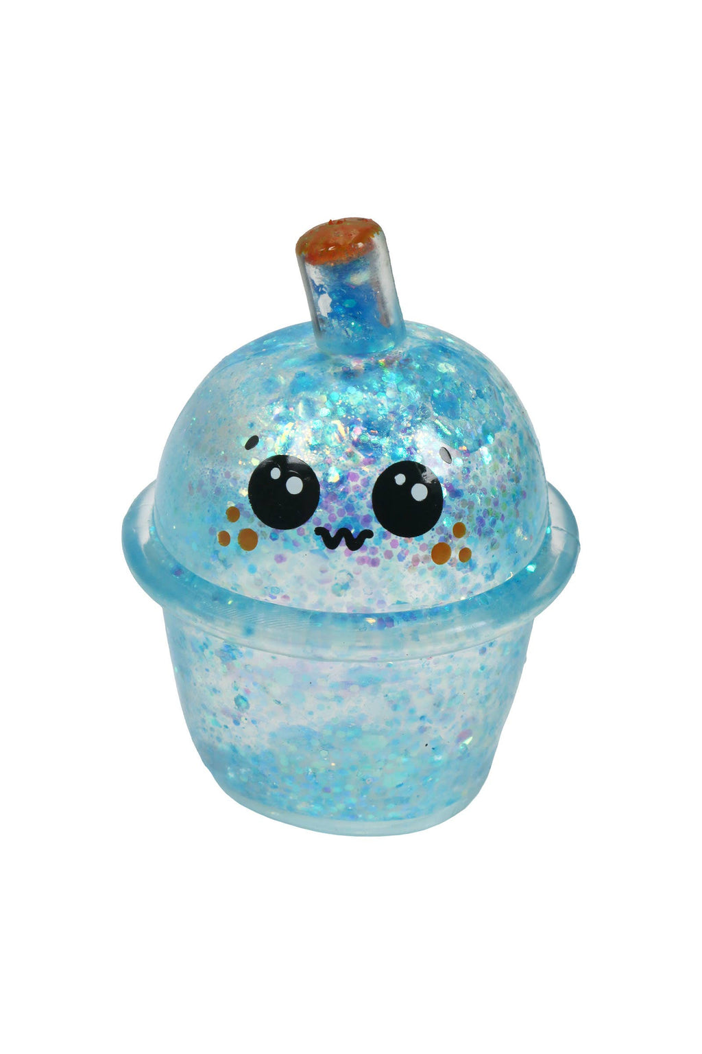 Cute Boba Glittery Maltose Thick Putty Filled Squishy Bag