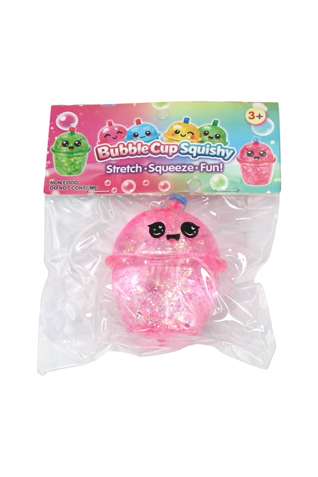 Cute Boba Glittery Maltose Thick Putty Filled Squishy Bag