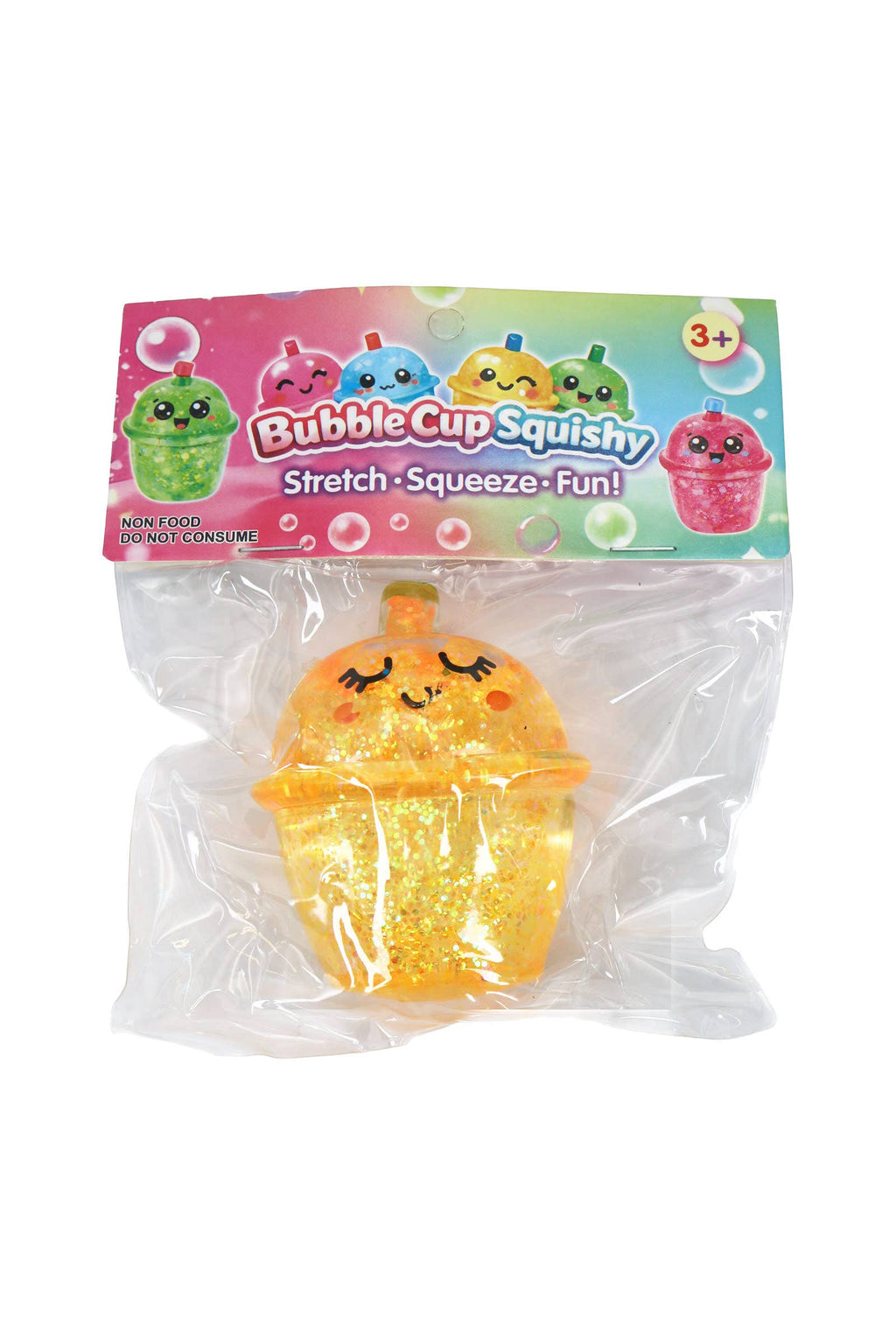 Cute Boba Glittery Maltose Thick Putty Filled Squishy Bag