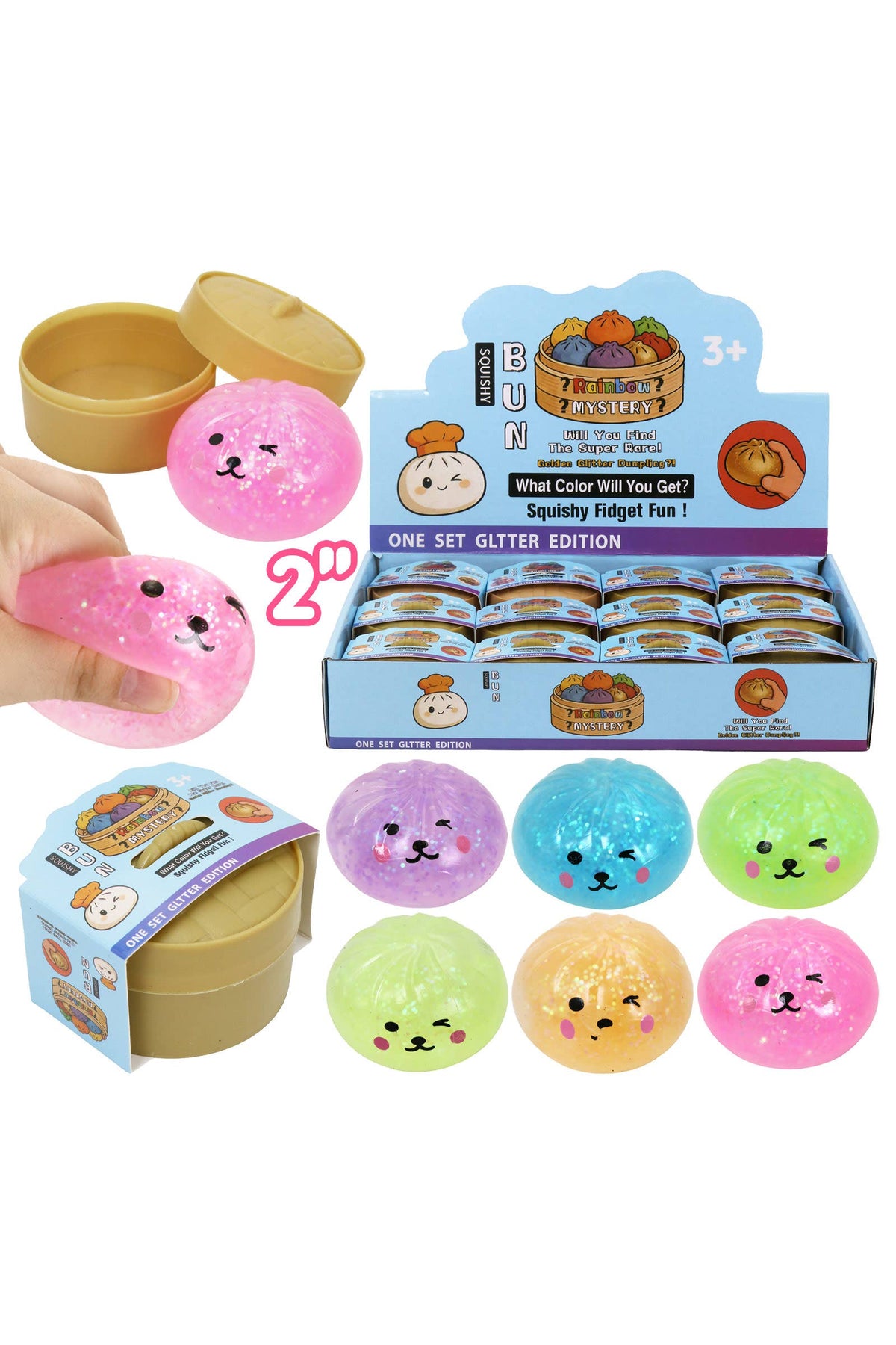 Mini Puppy Gel Glitter Dumpling