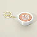 Coffee Cup Clicker Fidget Bag Charm Keychains