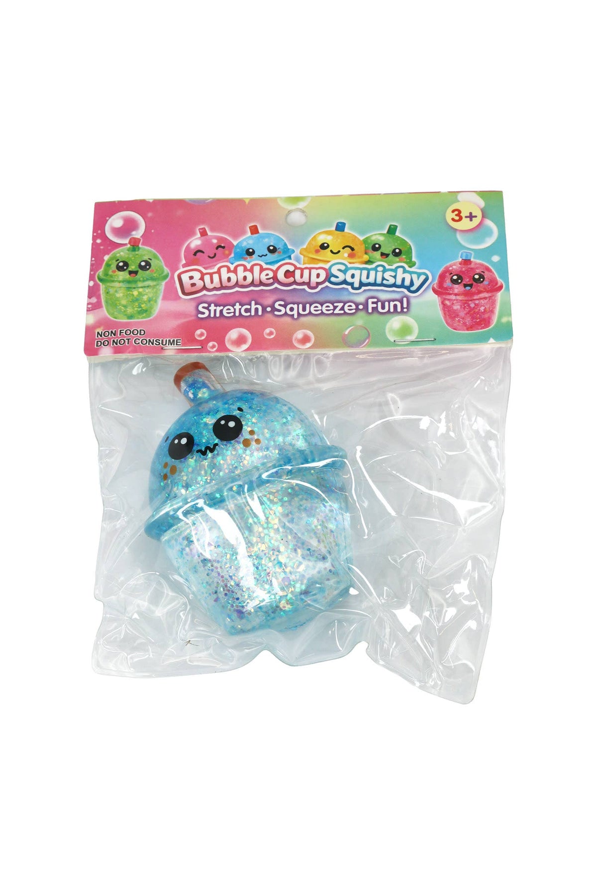 Cute Boba Glittery Maltose Thick Putty Filled Squishy Bag