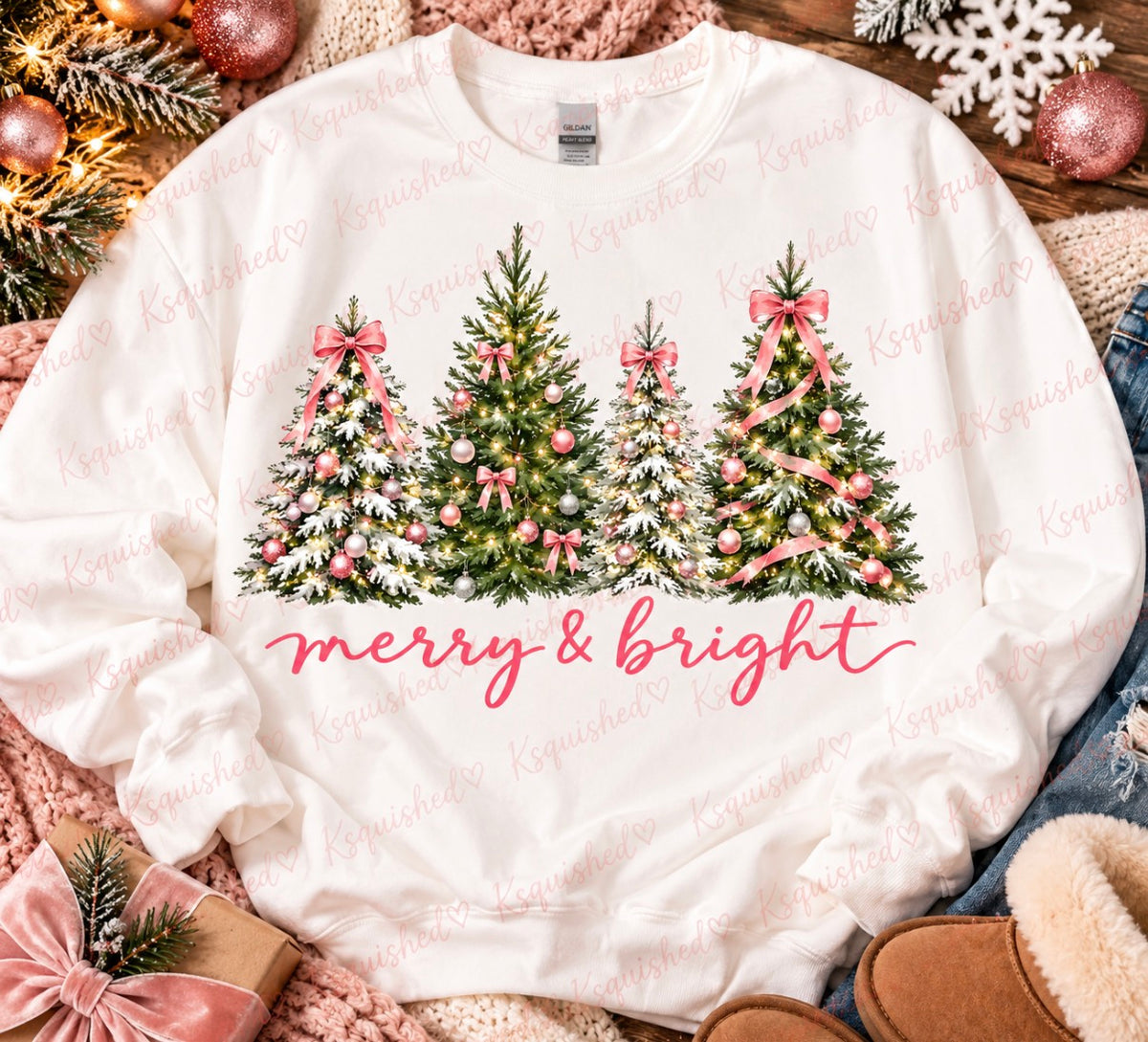 Merry & Bright Tree Crewneck