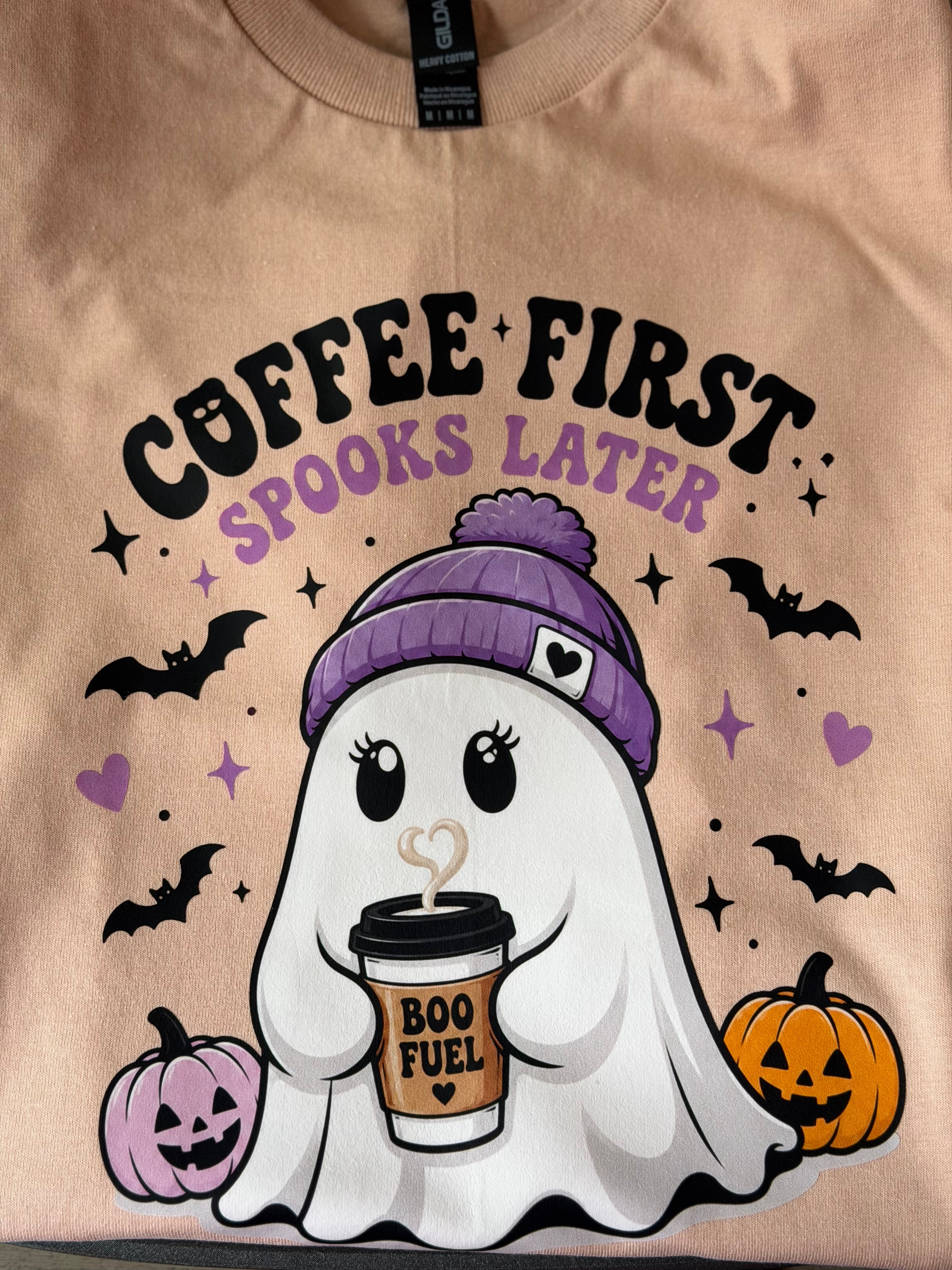 Coffee First, Spooks Later Tee