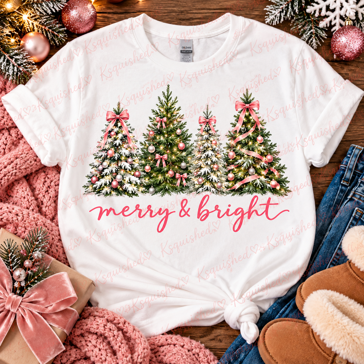 Merry & Bright Tree Tee