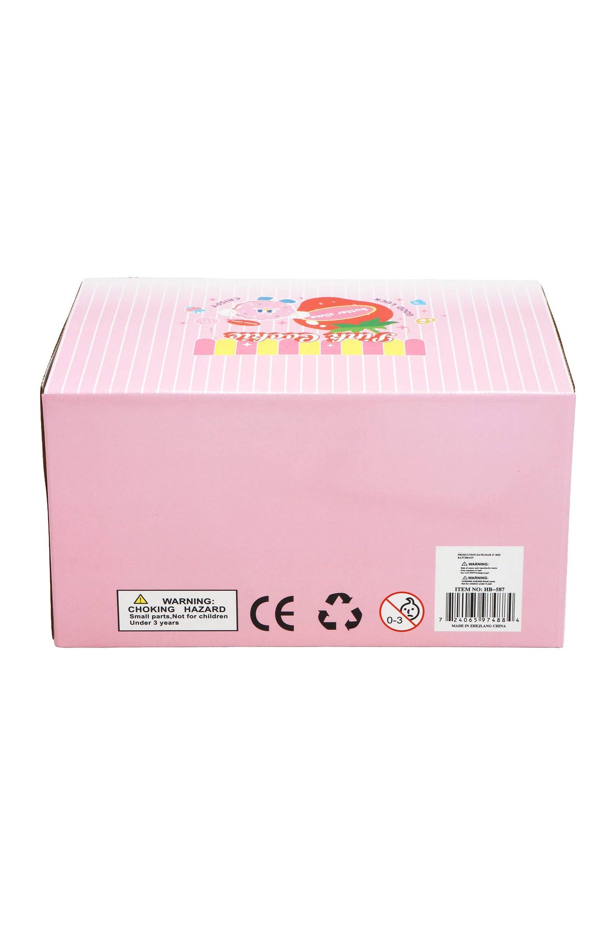 Pink Cookie Two-Tone Matte Butter Slime Jar