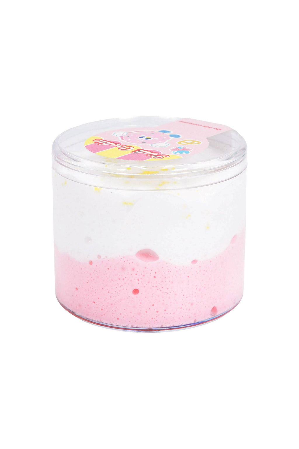 Pink Cookie Two-Tone Matte Butter Slime Jar