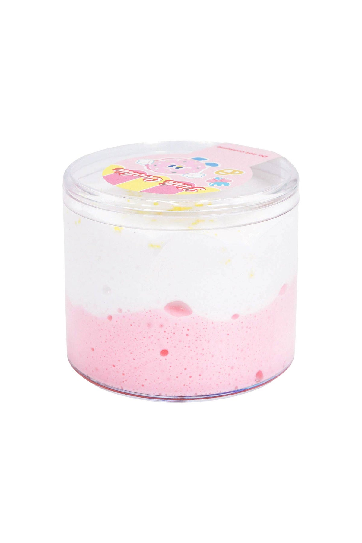 Pink Cookie Two-Tone Matte Butter Slime Jar