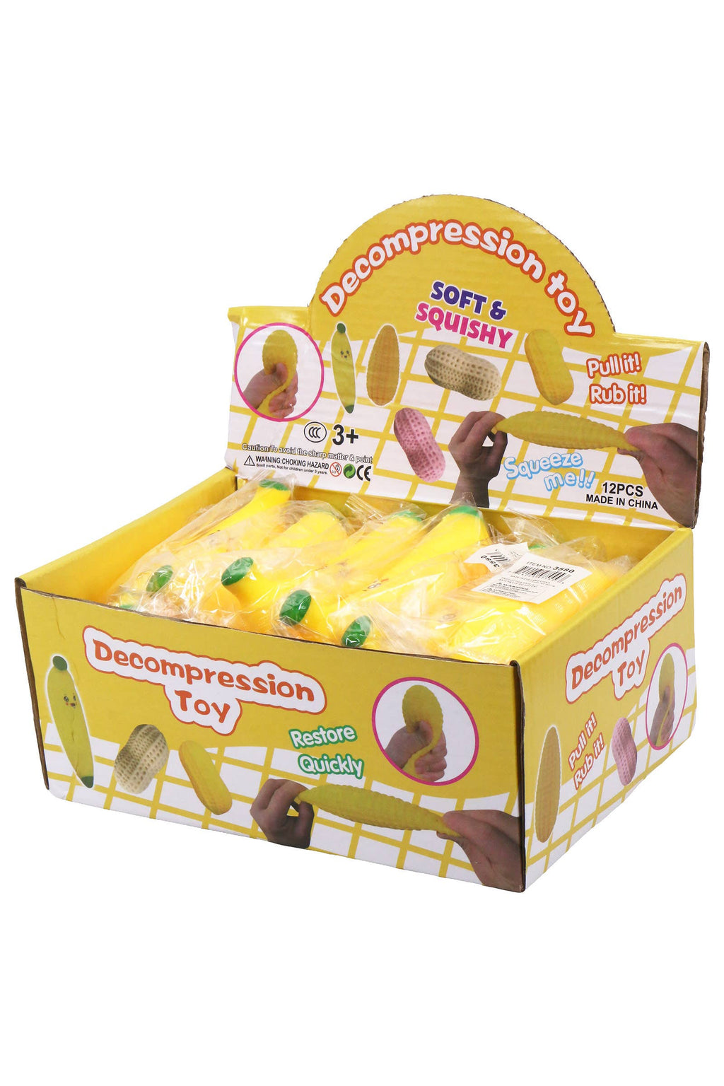 Banana Fluffy Slime Filled Squishy