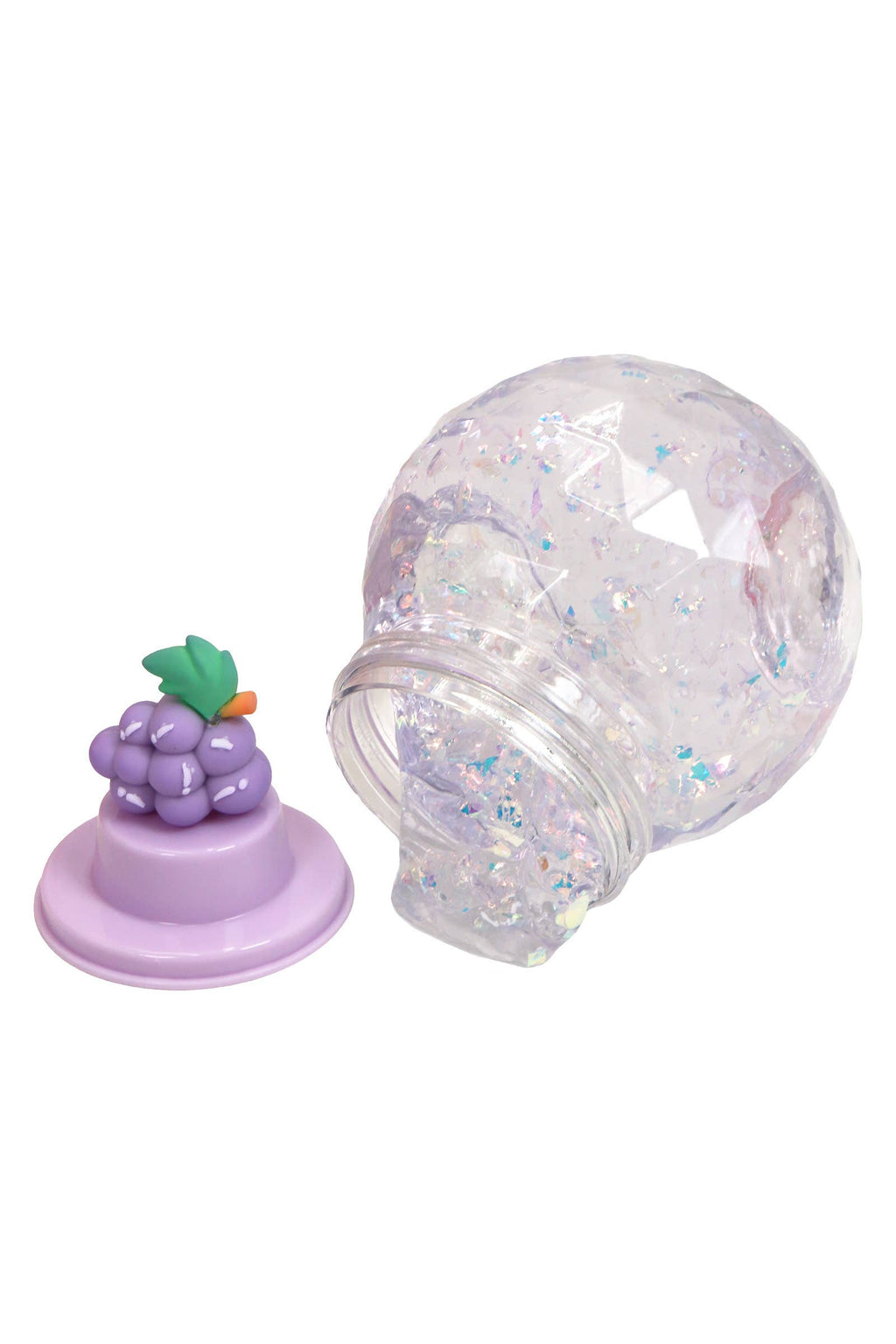 Fruit Charm Snow Globe Glittery Gel Slime Jar