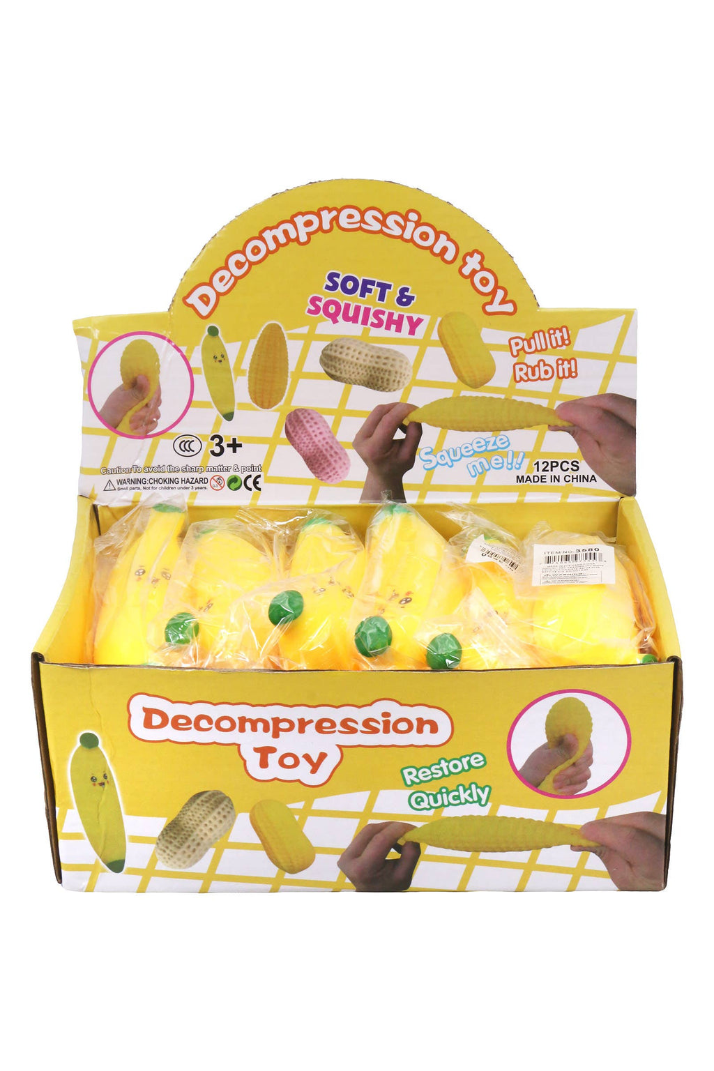 Banana Fluffy Slime Filled Squishy