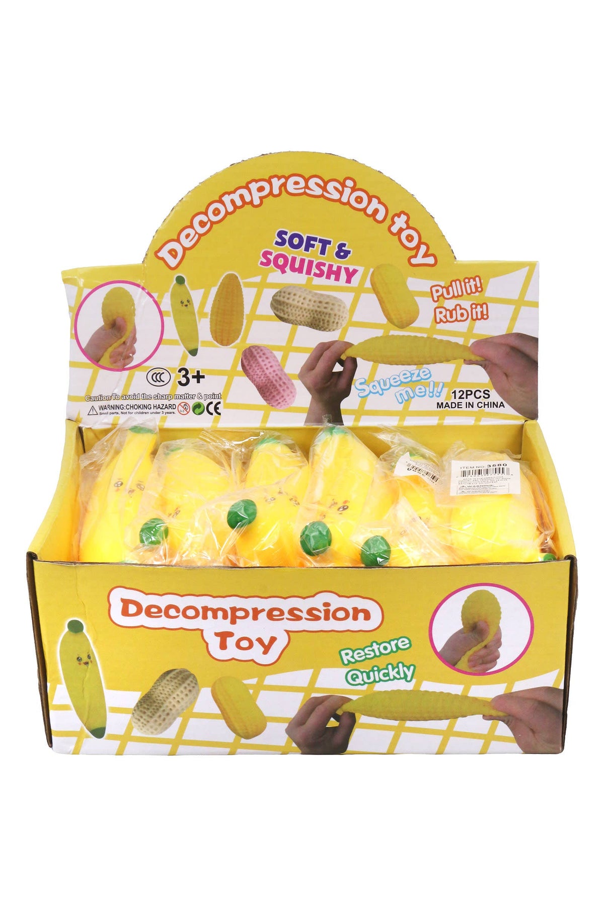 Banana Fluffy Slime Filled Squishy