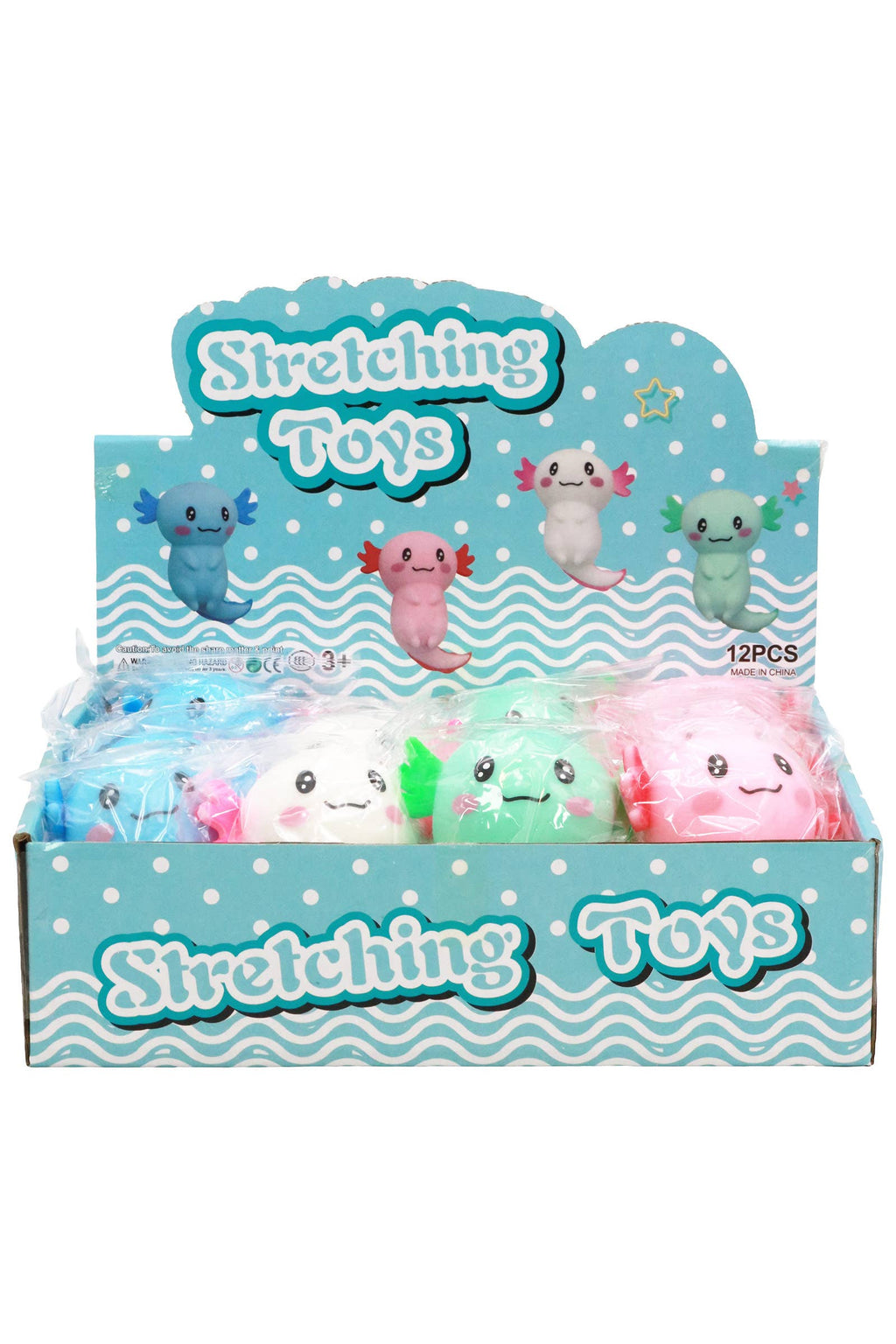 Cute Axolotl Fluffy Slime Filled Squishy