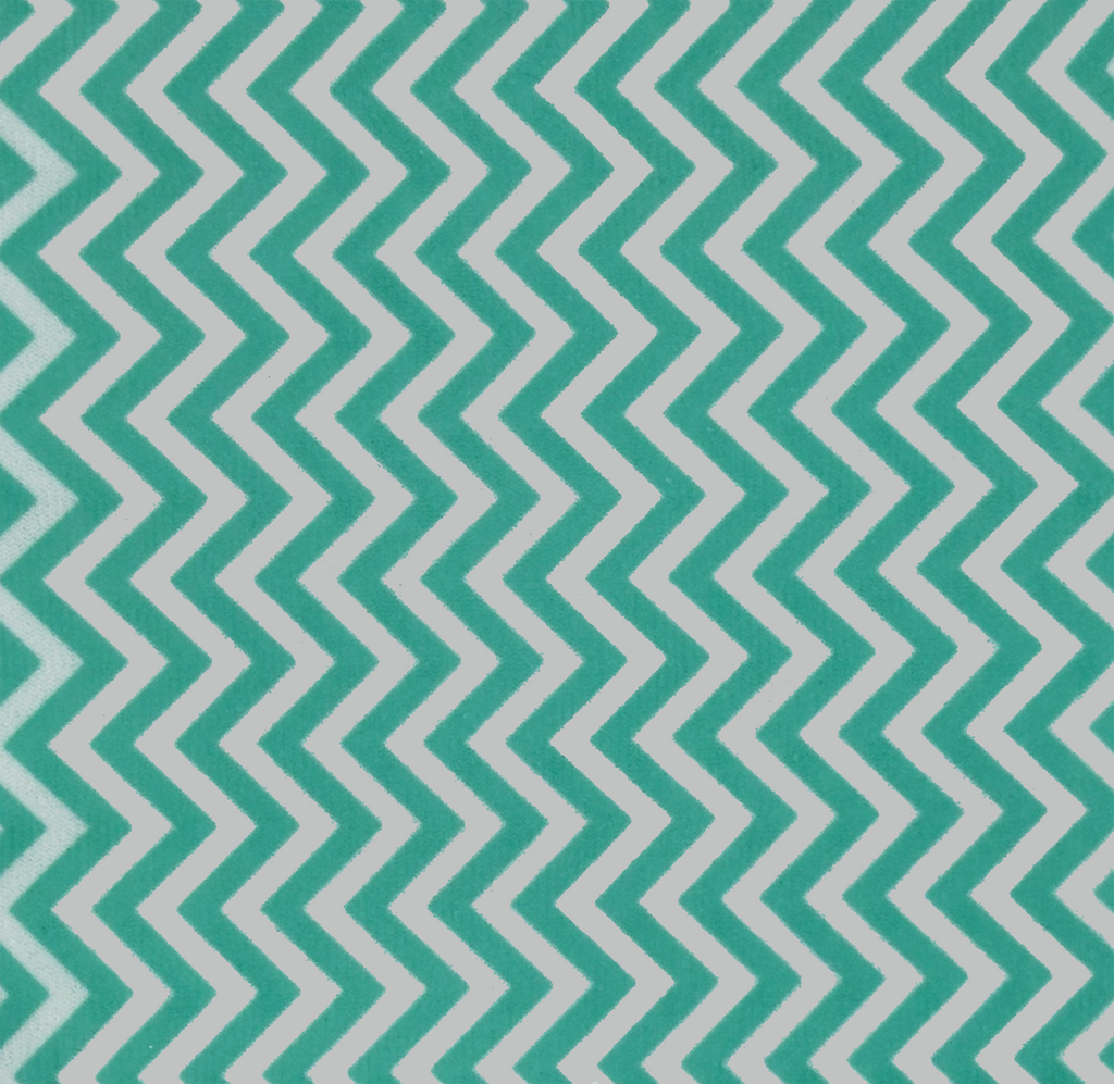 Turquoise Zig Zag Pattern Baby Paper